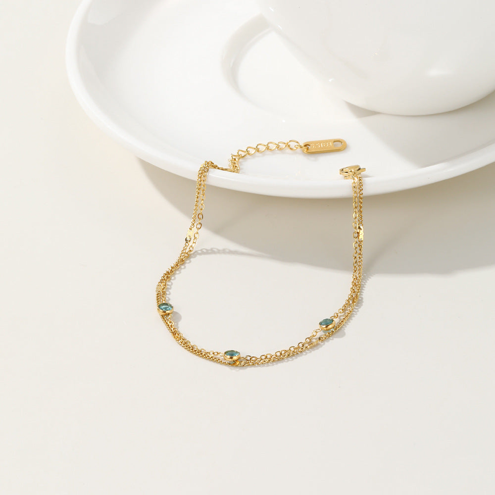 Bracelet double chaine