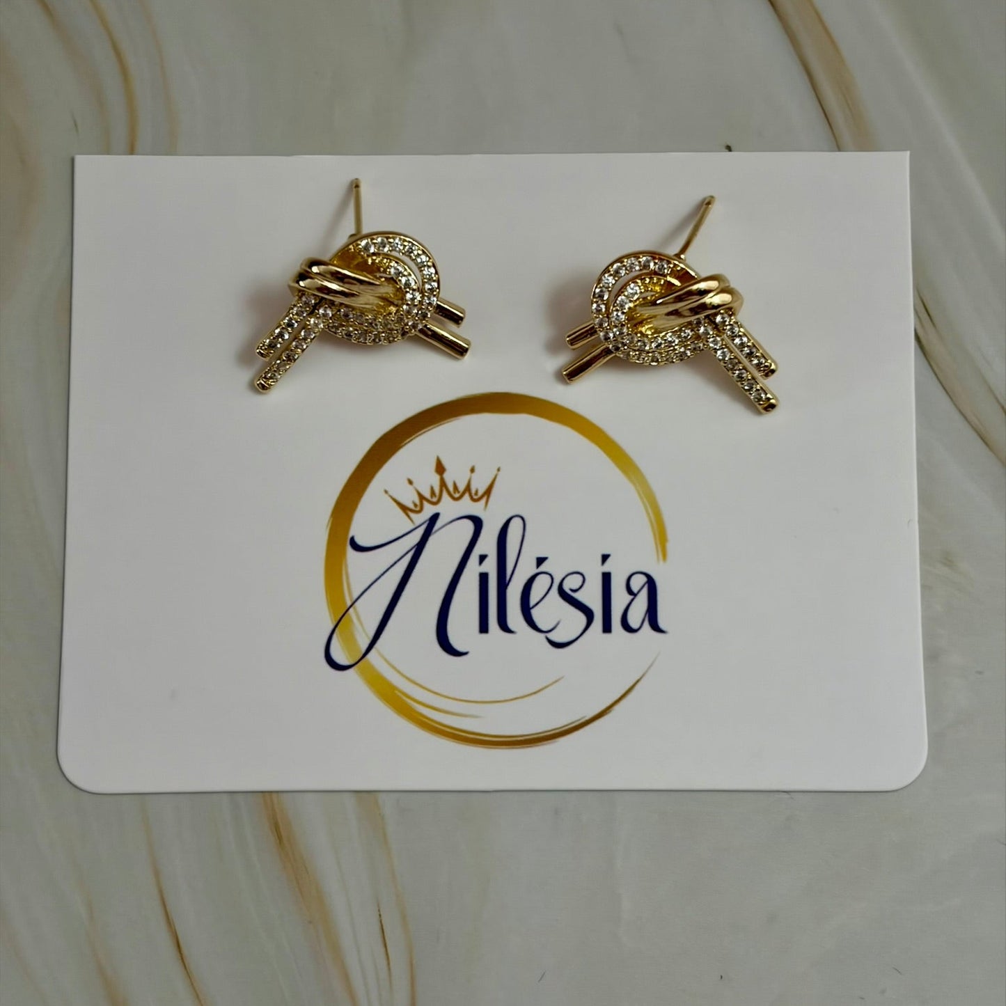 Boucles d'oreilles noeud