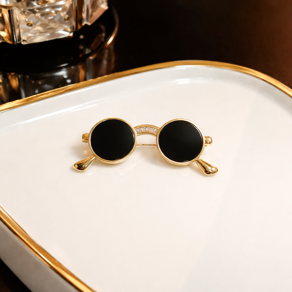 Broche Lunette