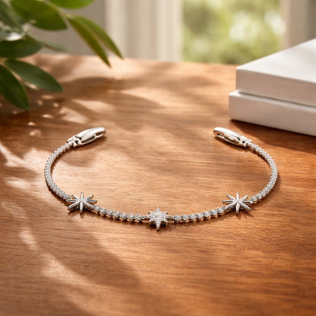 Bracelet strass étoiles