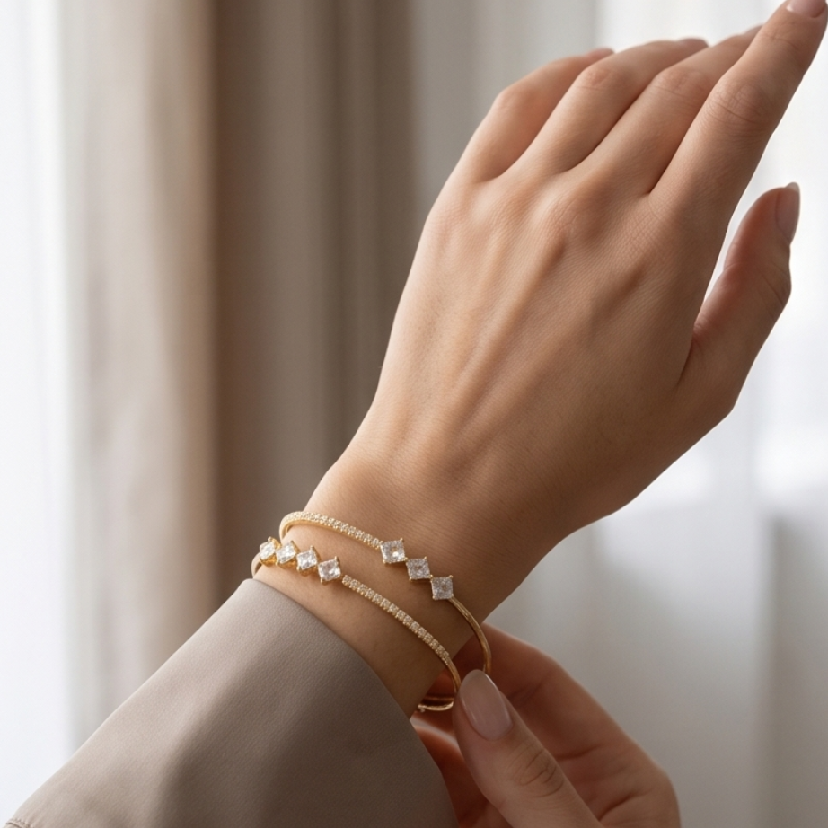 Jonc ouvert double rang
