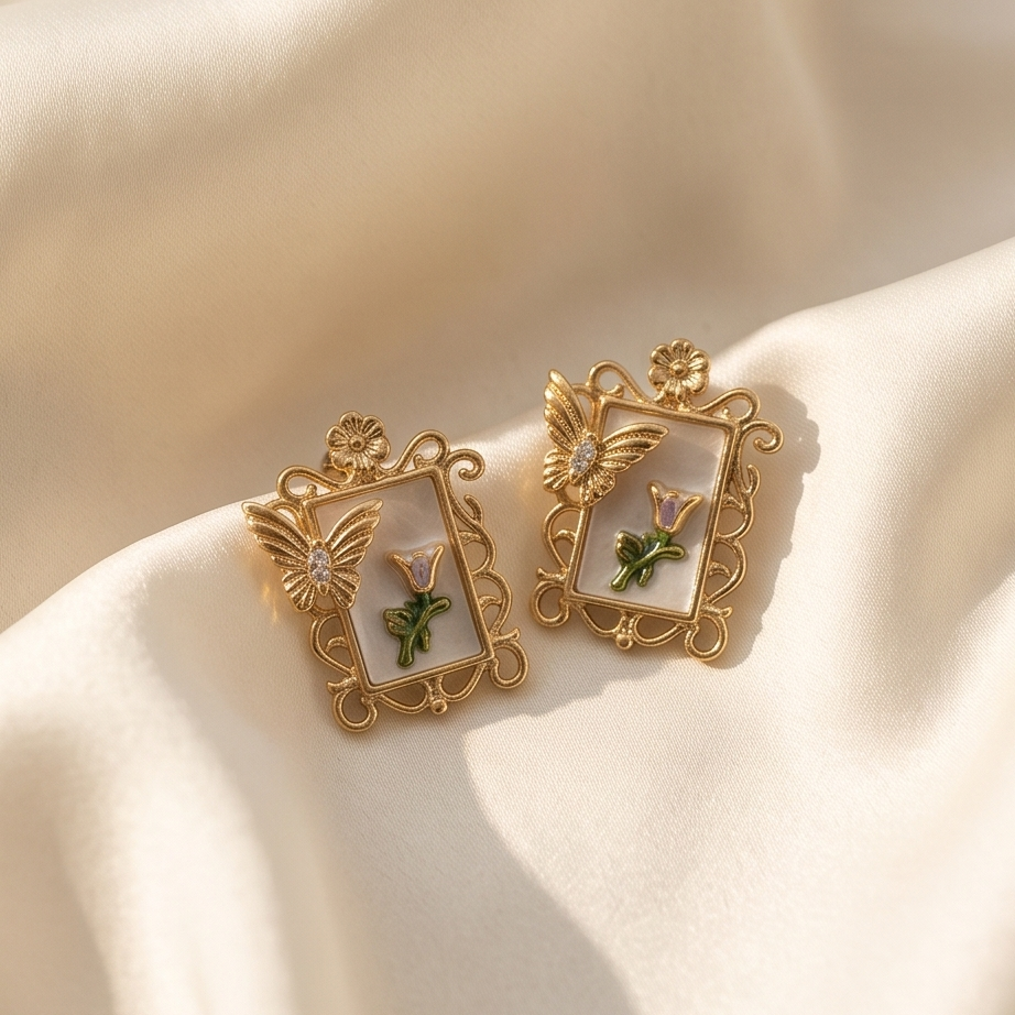 Boucles d'oreilles cadre