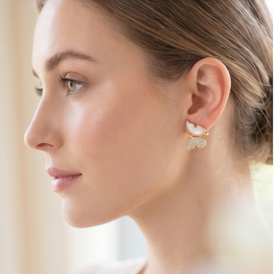 Boucles d'oreilles papillon