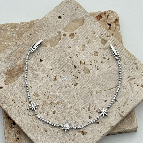 Bracelet strass étoiles