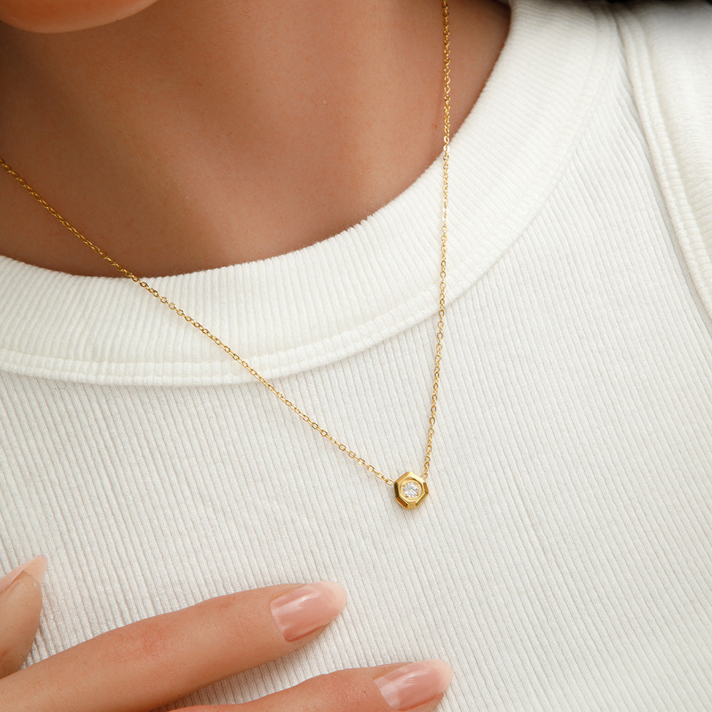 Collier zirconium