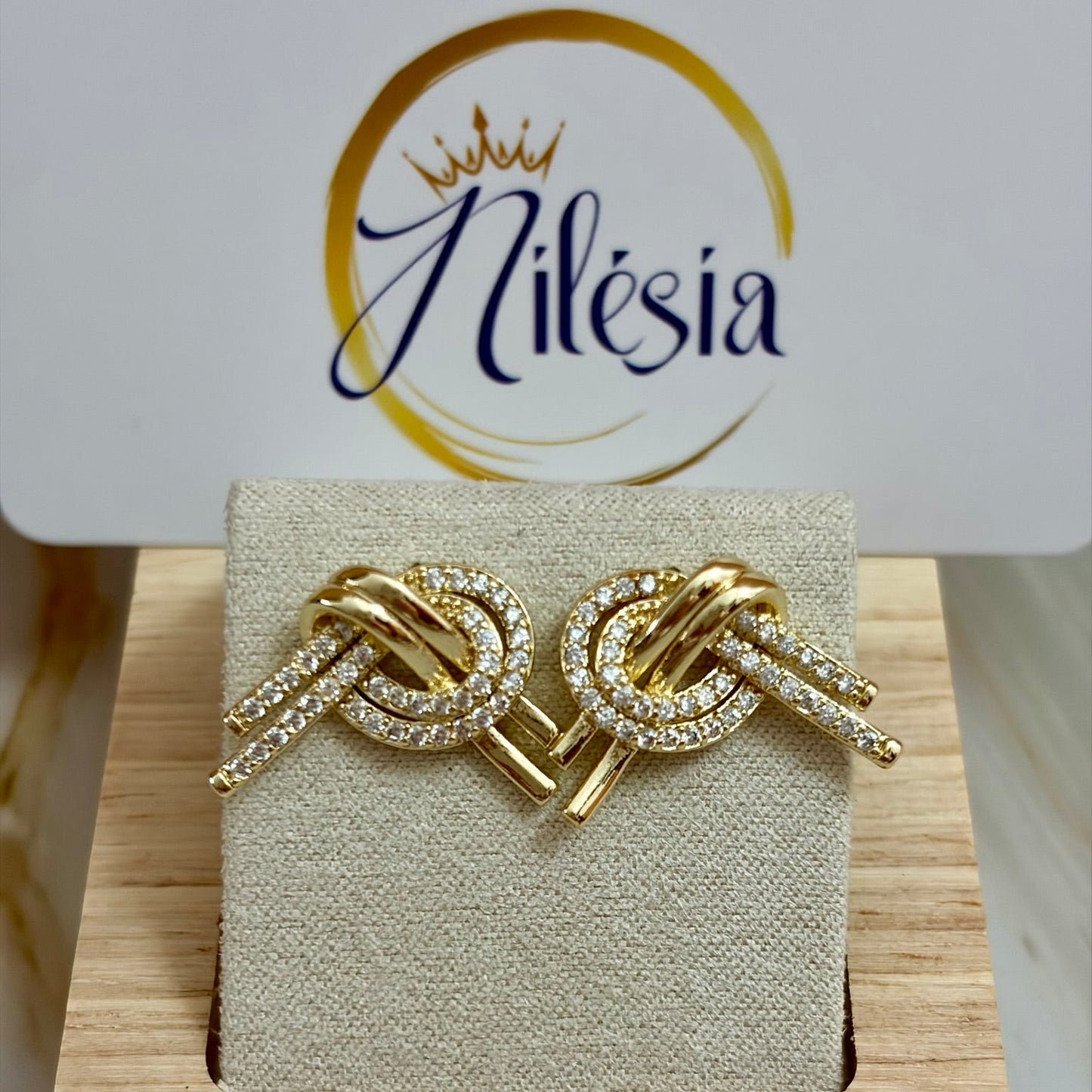 Boucles d'oreilles noeud