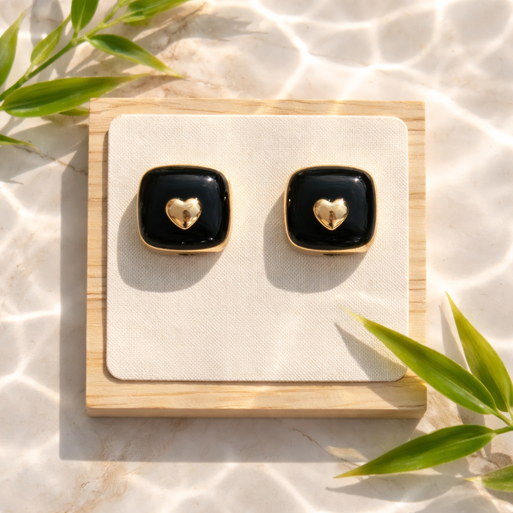 Boucles d'oreilles coeur