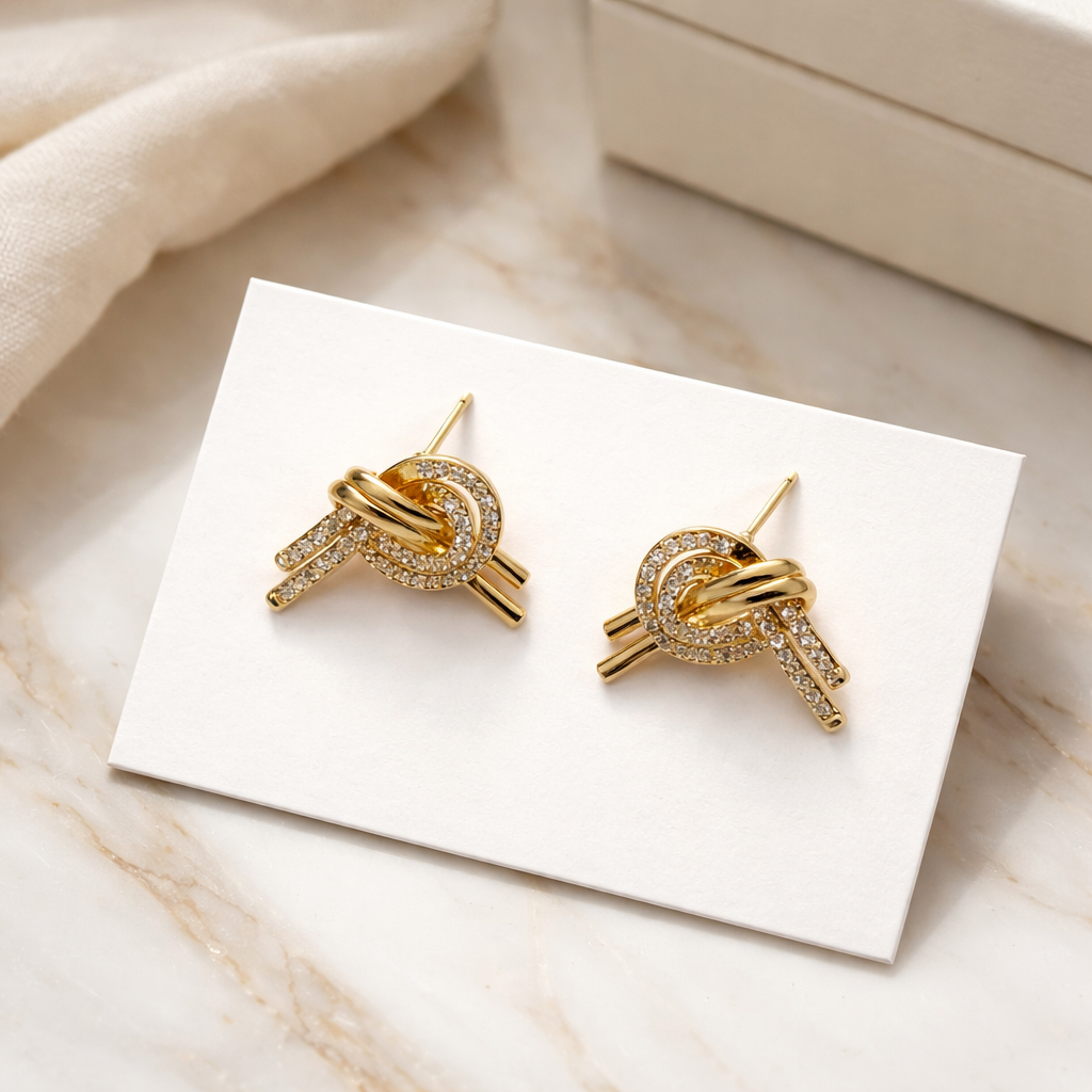 Boucles d'oreilles noeud
