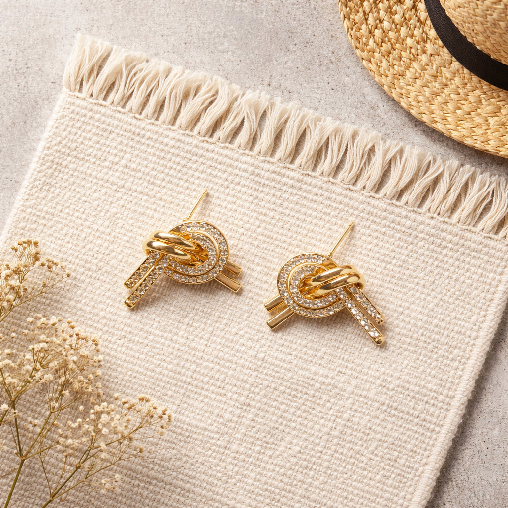 Boucles d'oreilles noeud
