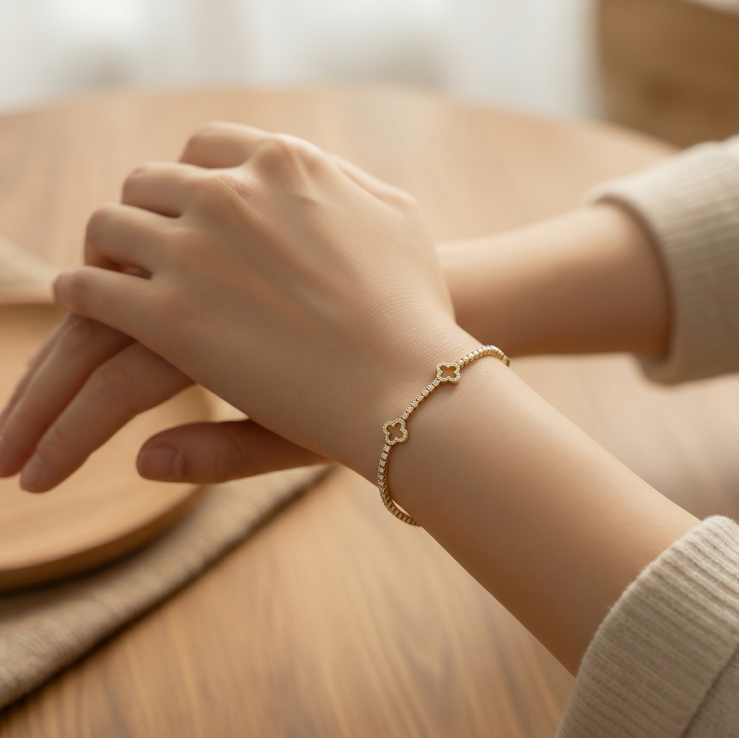 Bracelet trèfle