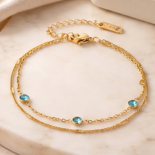 Bracelet double chaine