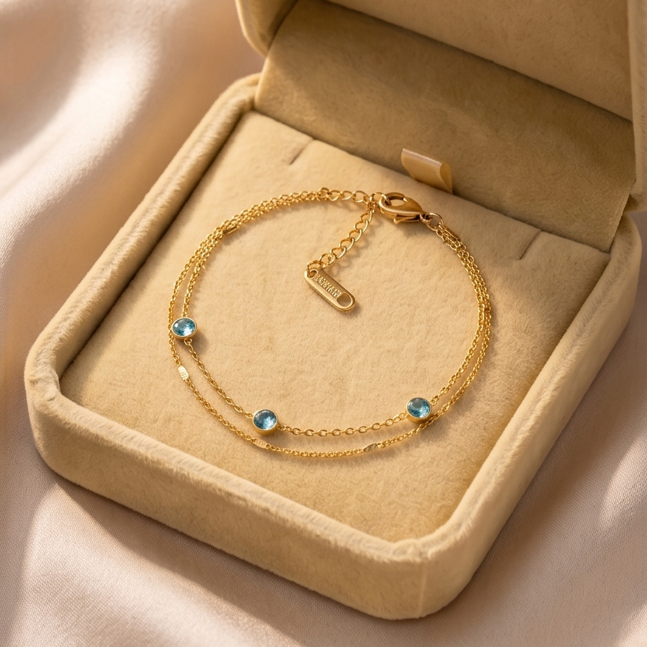 Bracelet double chaine