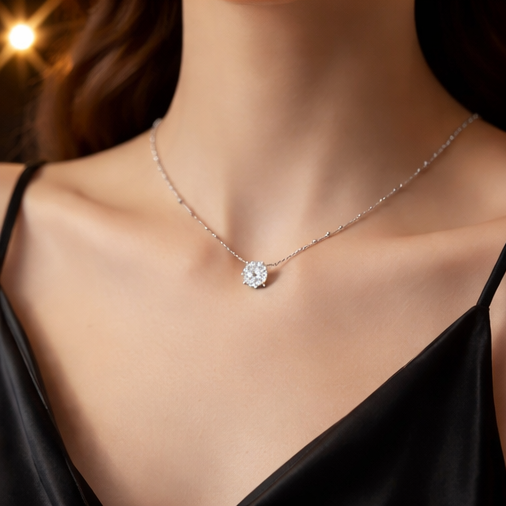 Collier zirconium