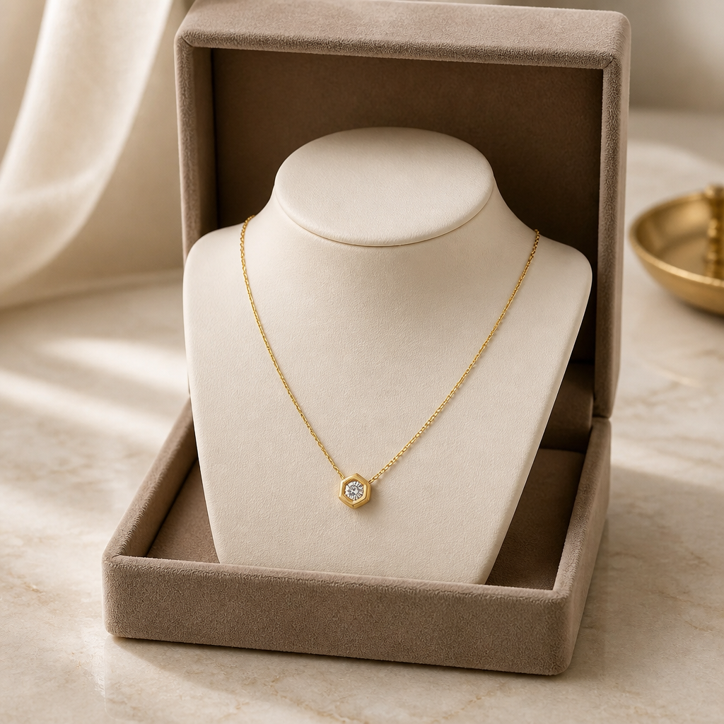 Collier zirconium