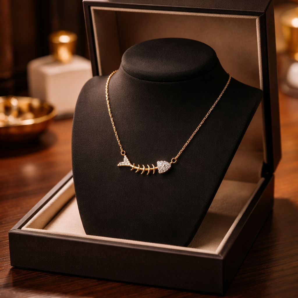 Collier Poisson doré
