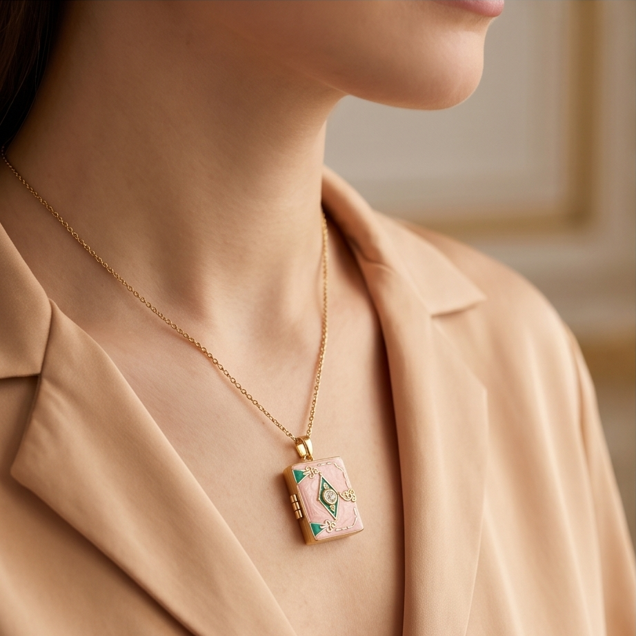 Collier livre ouvrable