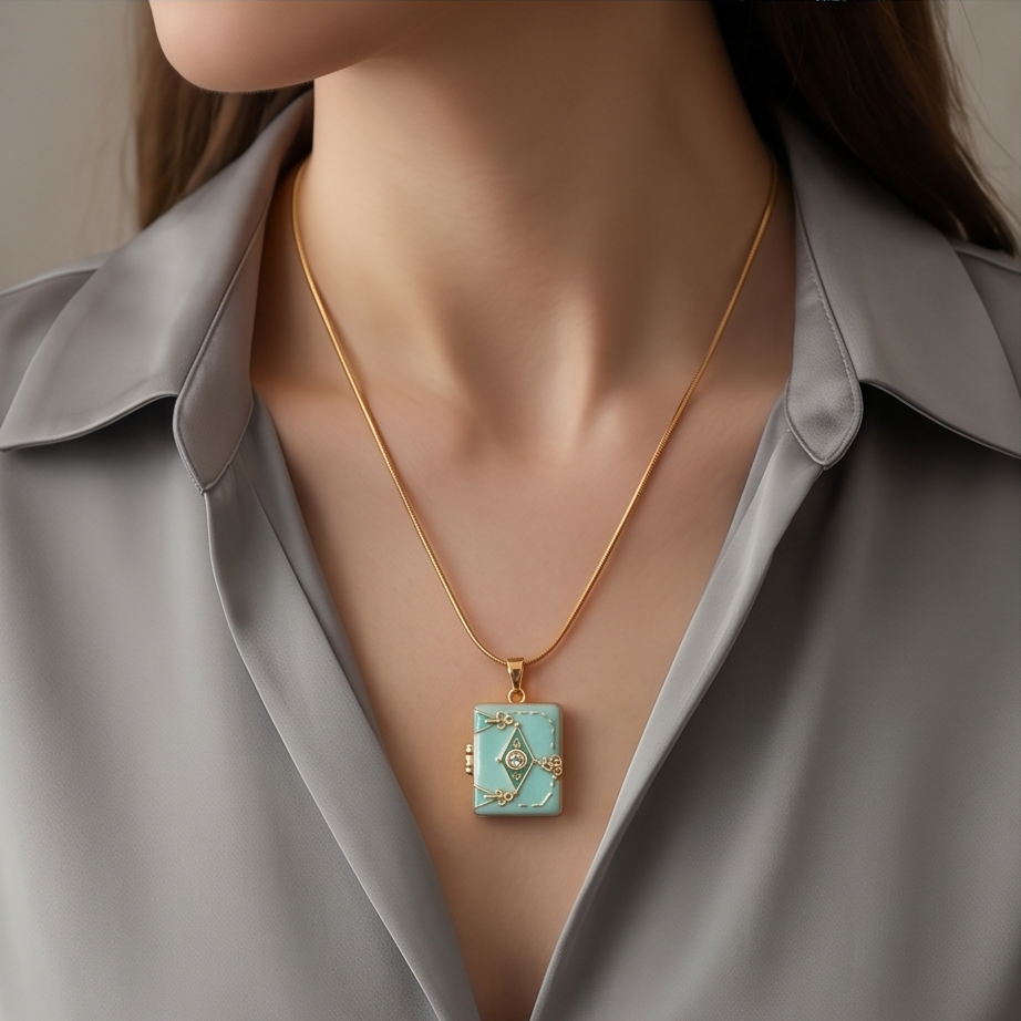 Collier livre ouvrable