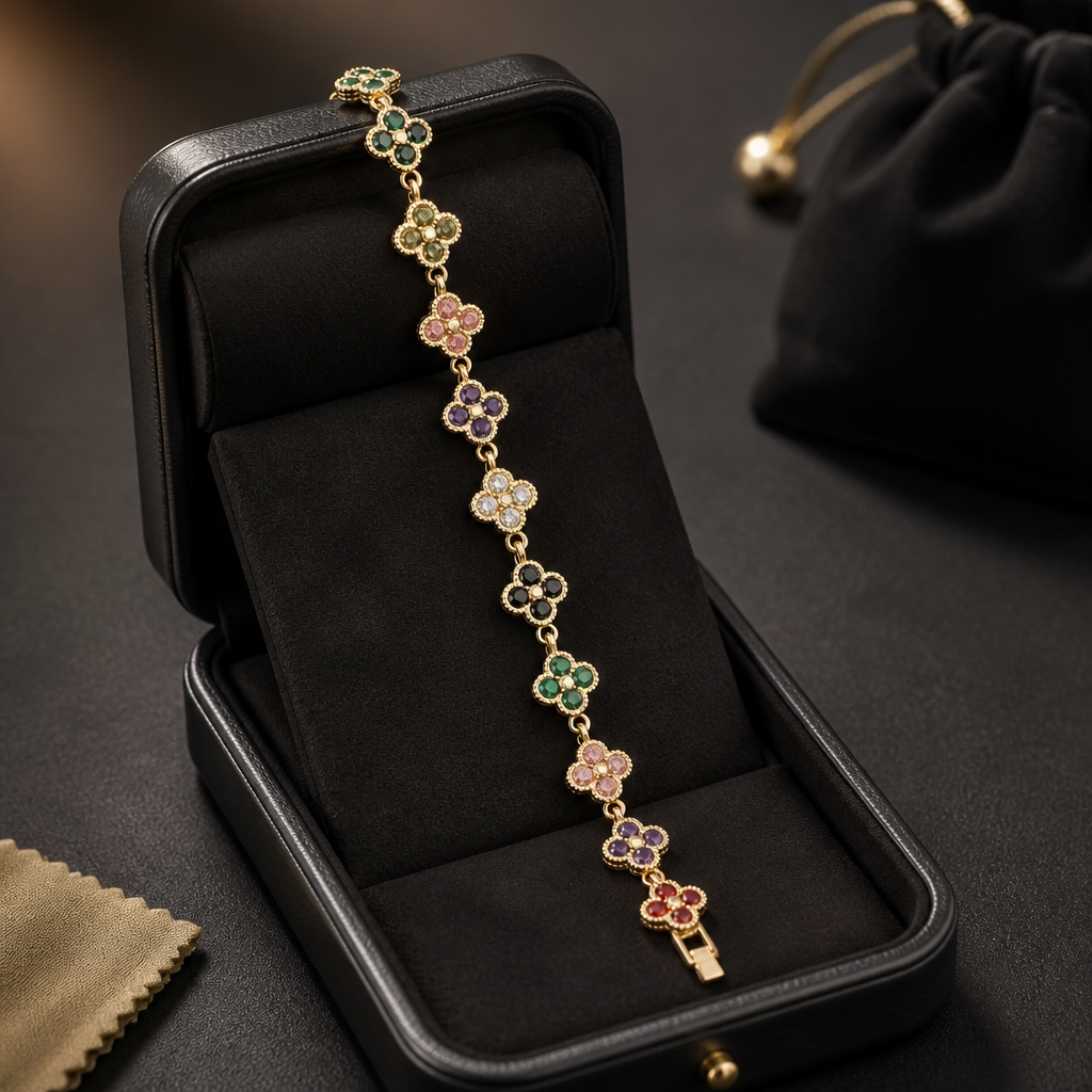 Bracelet Trèfles - Multicolores