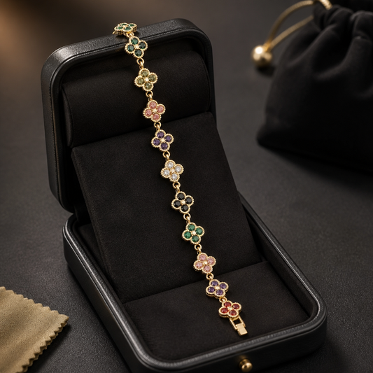 Bracelet Trèfles - Multicolores