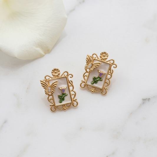 Boucles d'oreilles cadre