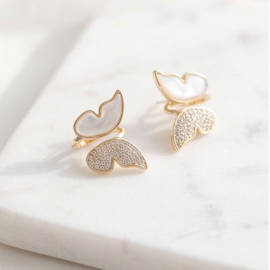 Boucles d'oreilles papillon