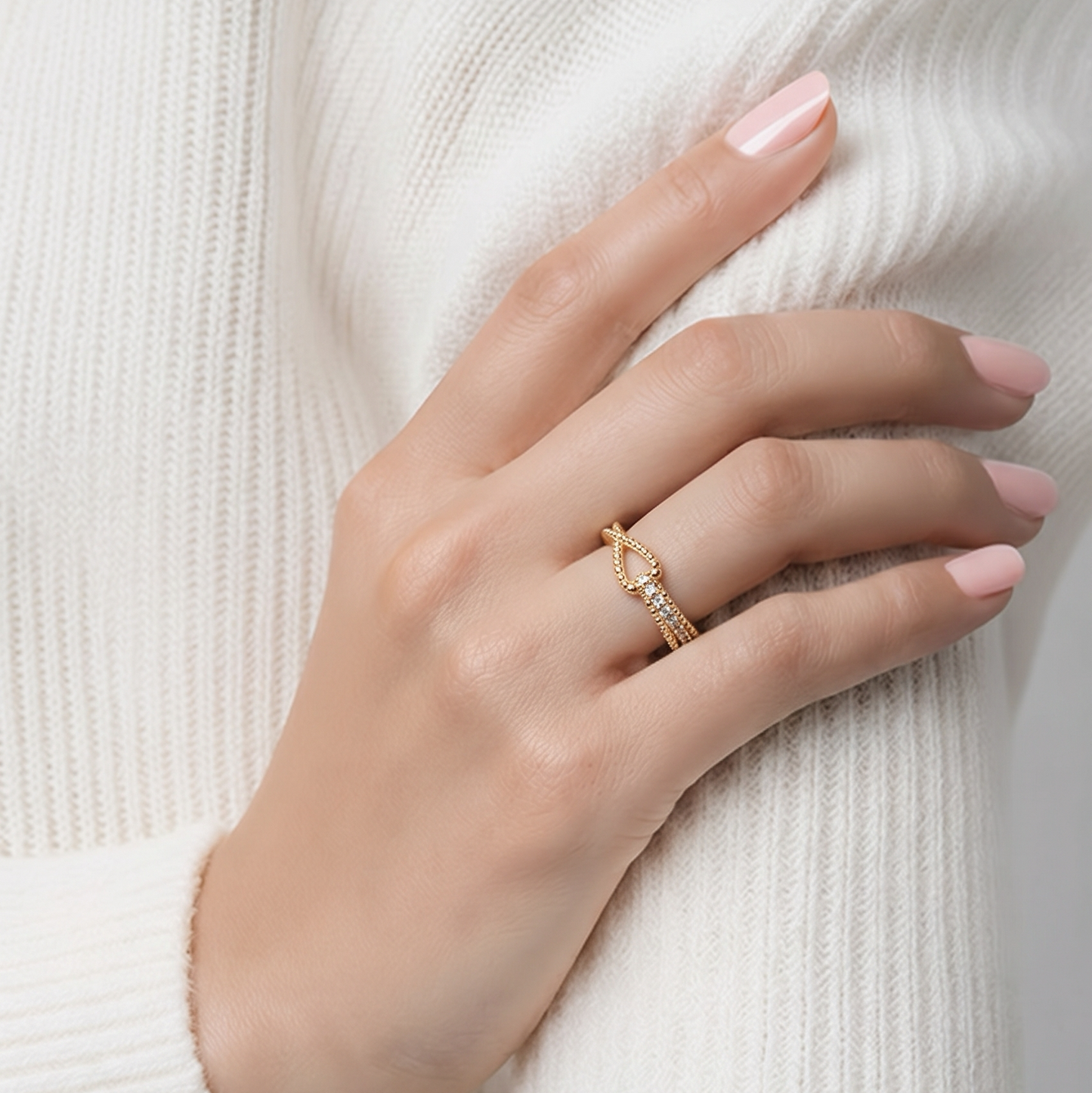 Bague enlacée